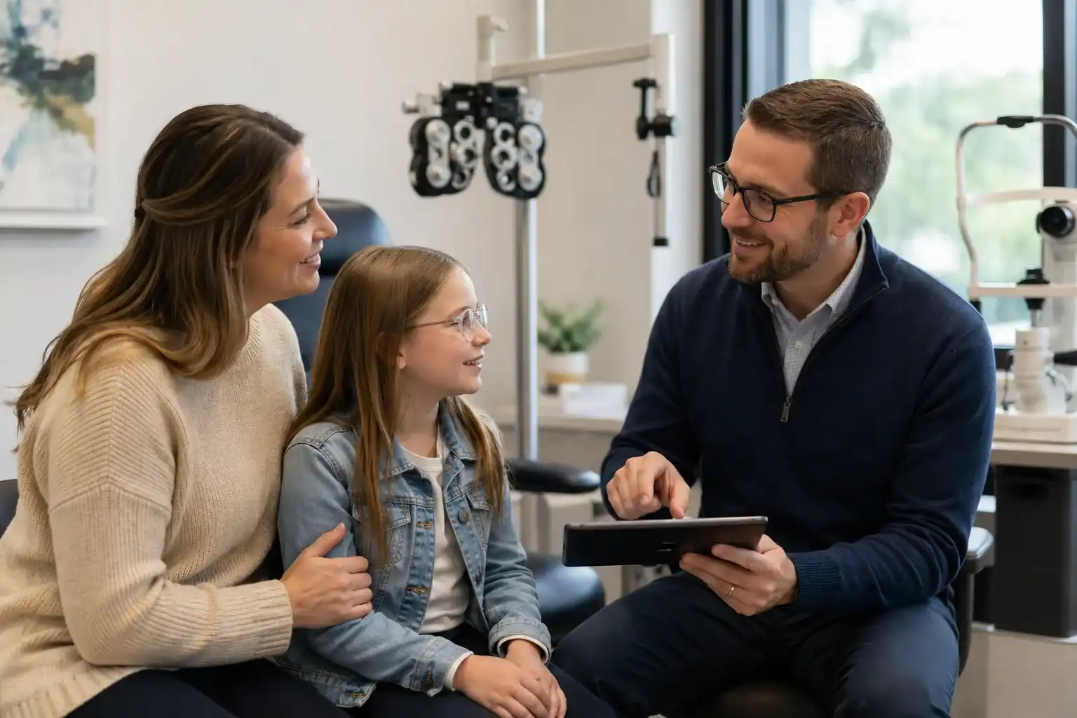 LASIK and cataract care consultation at Cedar Valley Eyecare