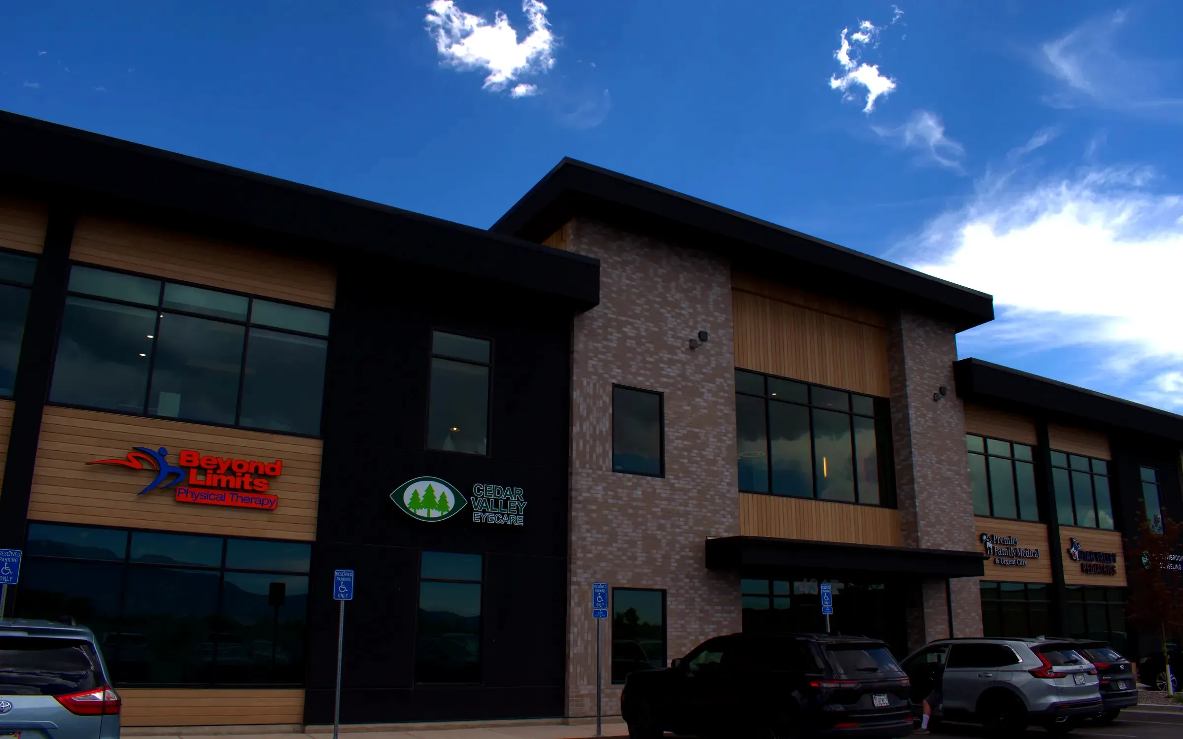 Cedar Valley Eyecare office exterior in Eagle Mountain, Utah