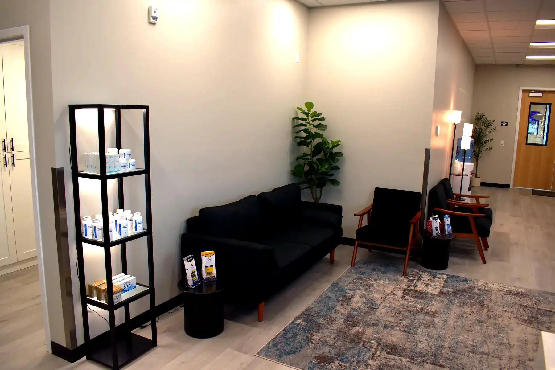 Reception area inside Cedar Valley Eyecare in Eagle Mountain, Utah